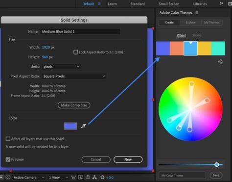 Import color themes from Adobe color.